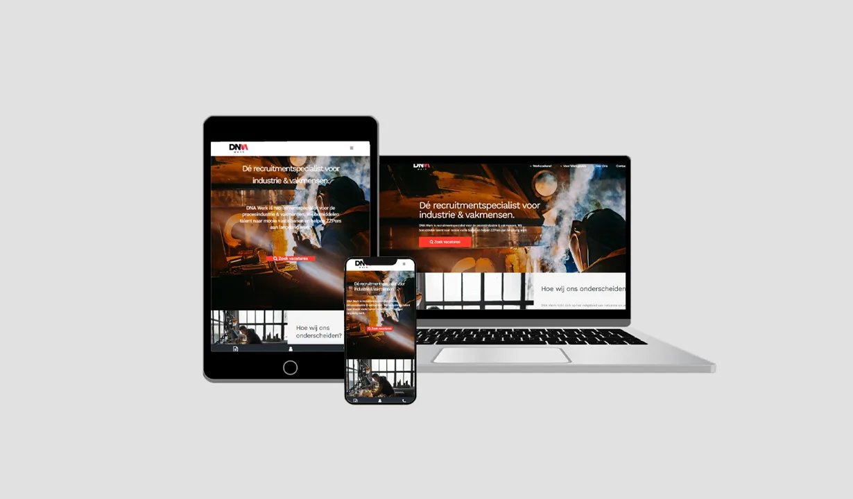 foto's van website voor DNA werk