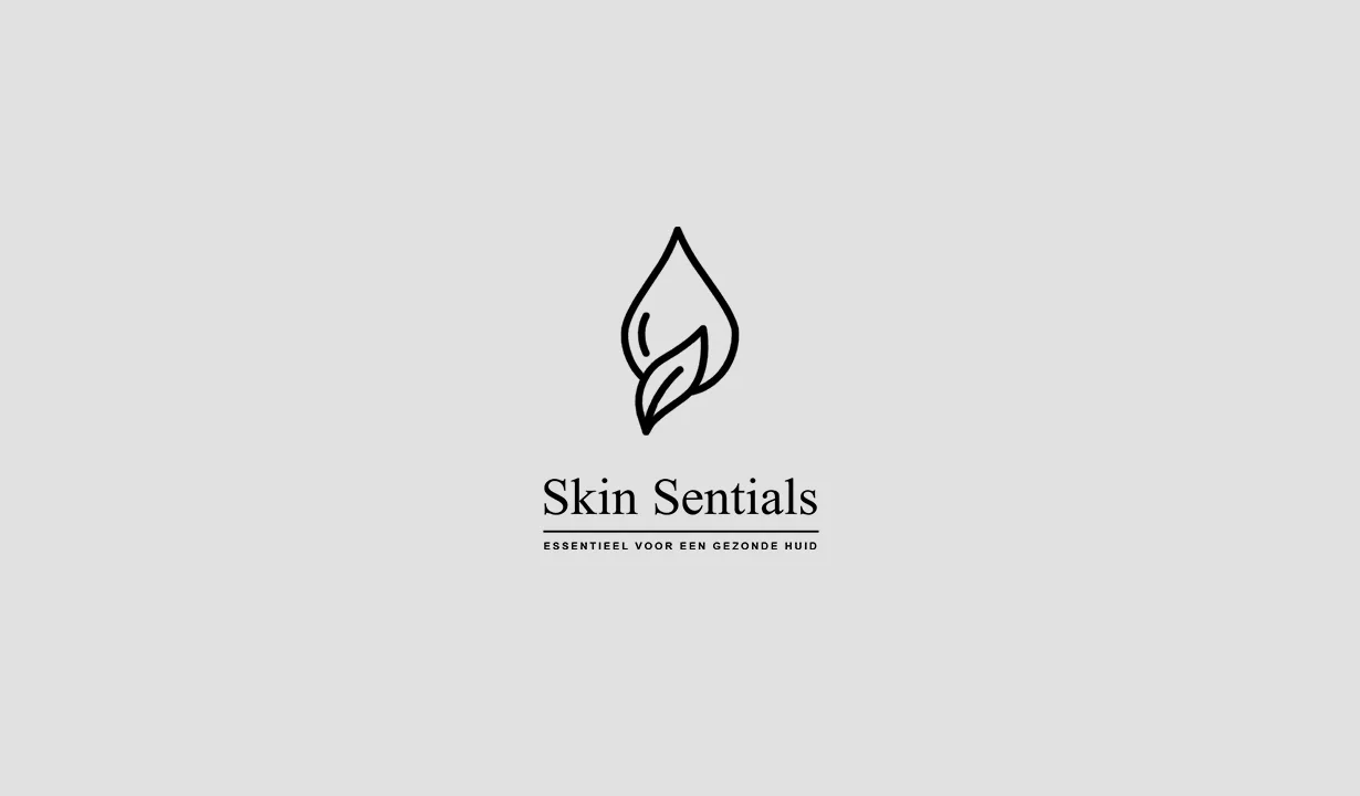 logo ontwerp skinsentials wit zwart
